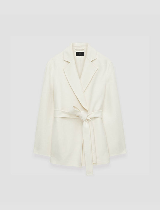 JOSEPH Fashion Women Double Face Cashmere Cenda Coat Ivory