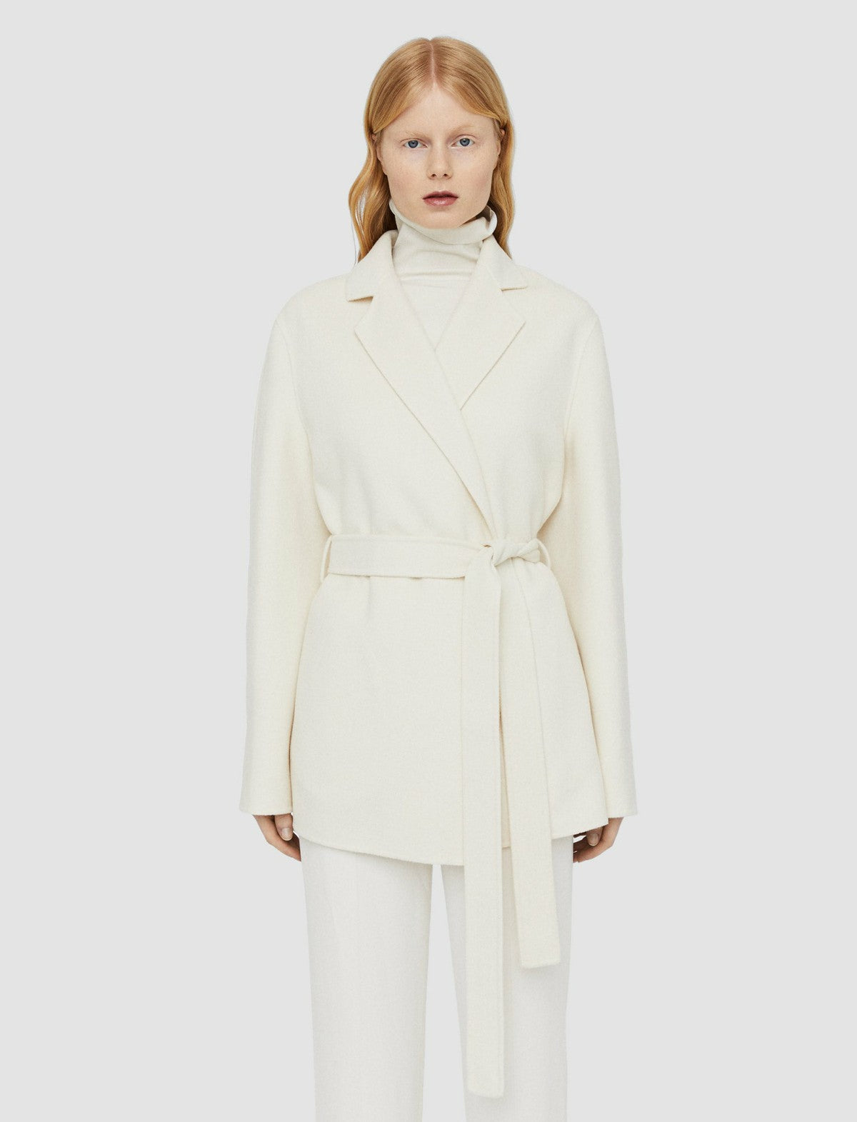 JOSEPH Fashion Women Double Face Cashmere Cenda Coat Ivory