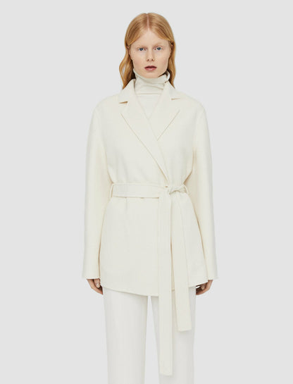 JOSEPH Fashion Women Double Face Cashmere Cenda Coat Ivory