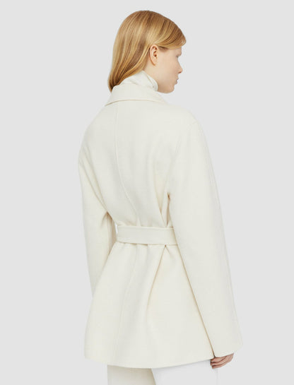 JOSEPH Fashion Women Double Face Cashmere Cenda Coat Ivory
