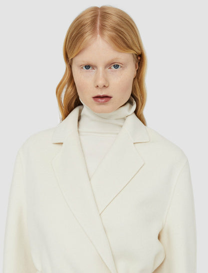 JOSEPH Fashion Women Double Face Cashmere Cenda Coat Ivory