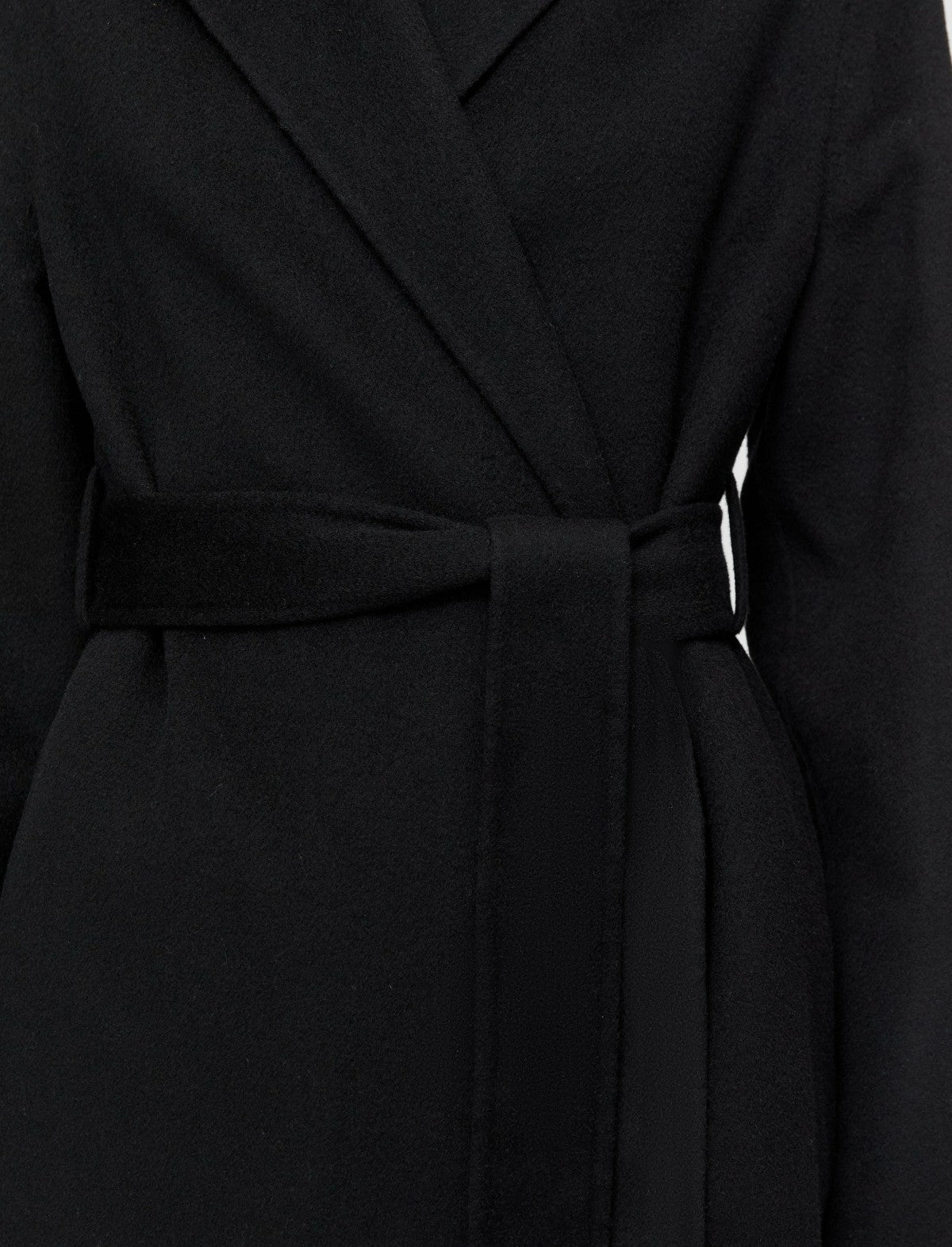 JOSEPH Fashion Women Double Face Cashmere Cenda Long Coat Black