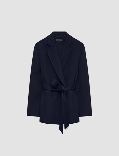 JOSEPH Fashion Women Double Face Cashmere Cenda Coat Navy