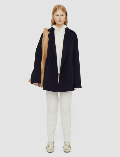 JOSEPH Fashion Women Double Face Cashmere Cenda Coat Navy