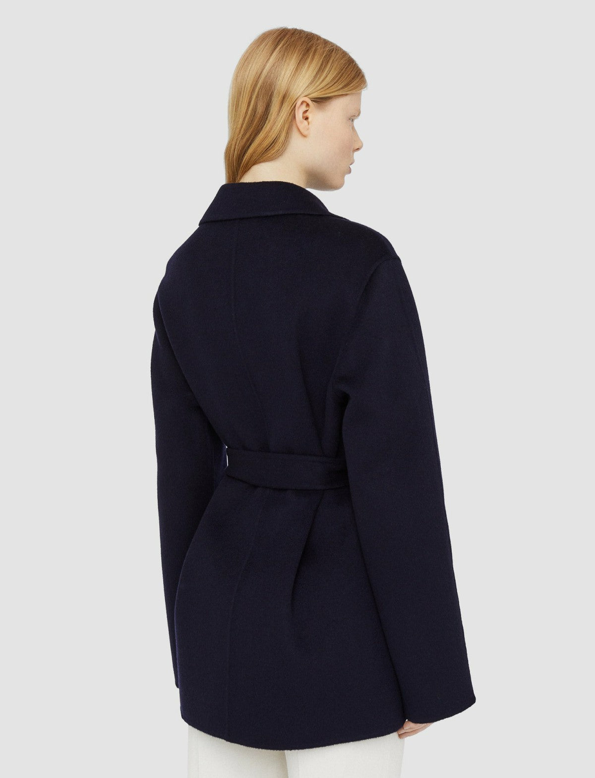 JOSEPH Fashion Women Double Face Cashmere Cenda Coat Navy