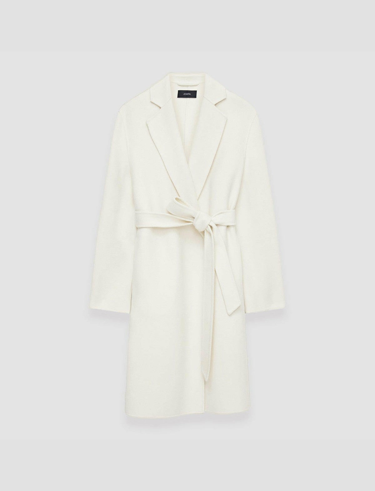JOSEPH Fashion Women Double Face Cashmere Cenda Long Coat Ivory
