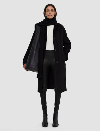 JOSEPH Fashion Women Leather Stretch Leggings Black
