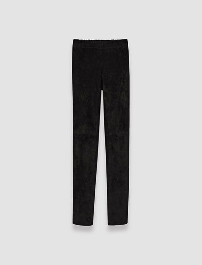 JOSEPH Fashion Women Suede Stretch Leggings Black