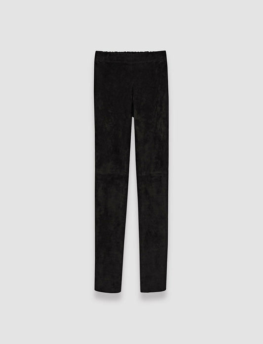 JOSEPH Fashion Women Suede Stretch Leggings Black
