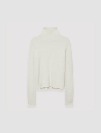JOSEPH Fashion Women Pure Cashmere High Neck Jumper Ivory