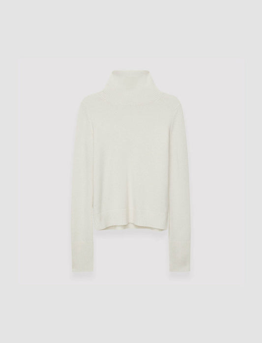 JOSEPH Fashion Women Pure Cashmere High Neck Jumper Ivory