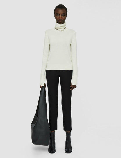 JOSEPH Fashion Women Pure Cashmere High Neck Jumper Ivory