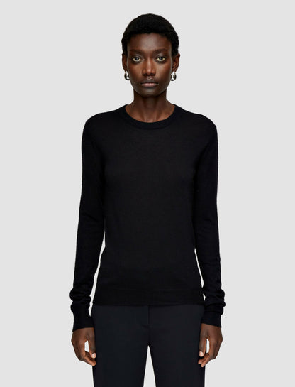 JOSEPH Fashion Women Cashair Round Neck Jumper Black