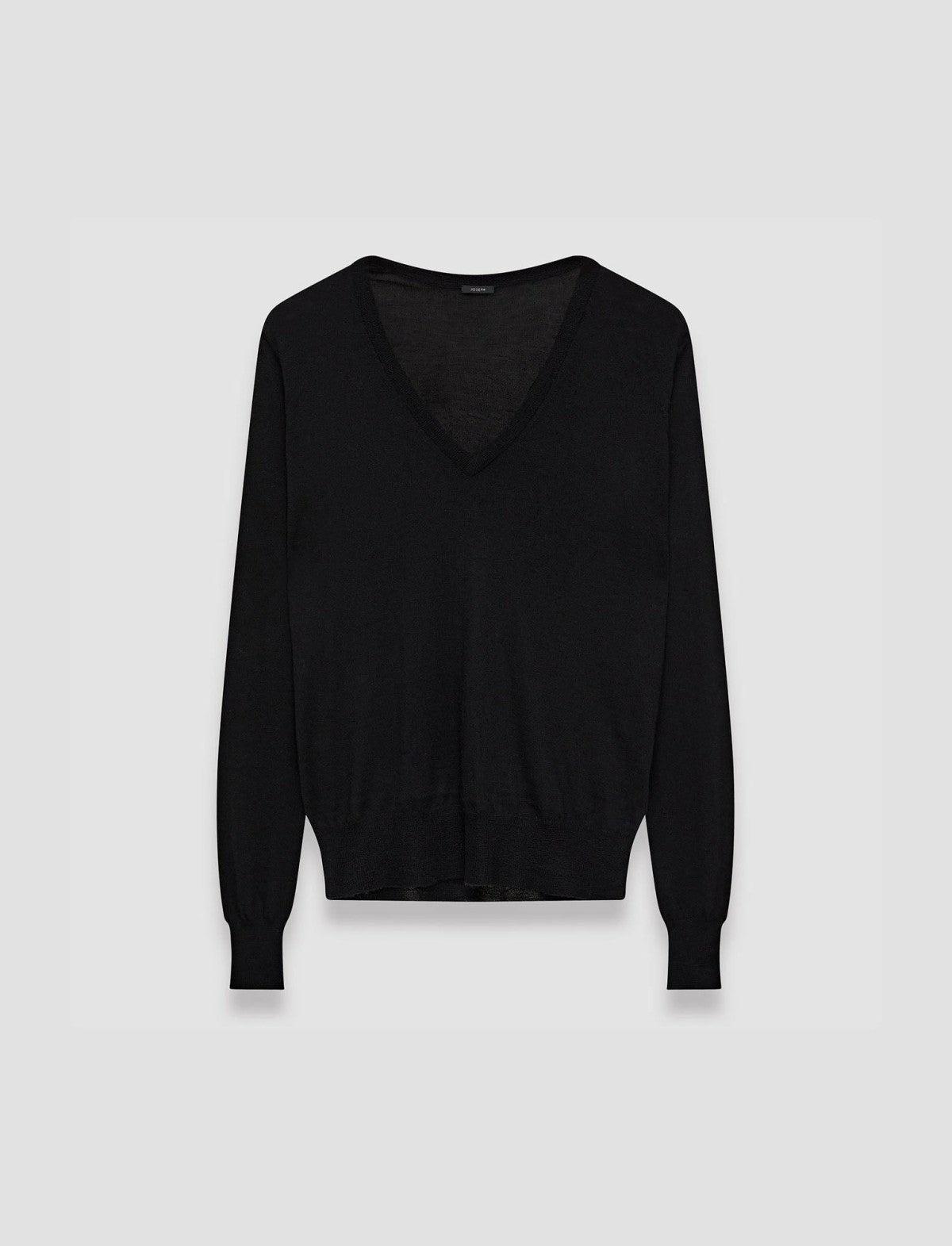 JOSEPH Fashion Women Cashair V Neck Jumper Black