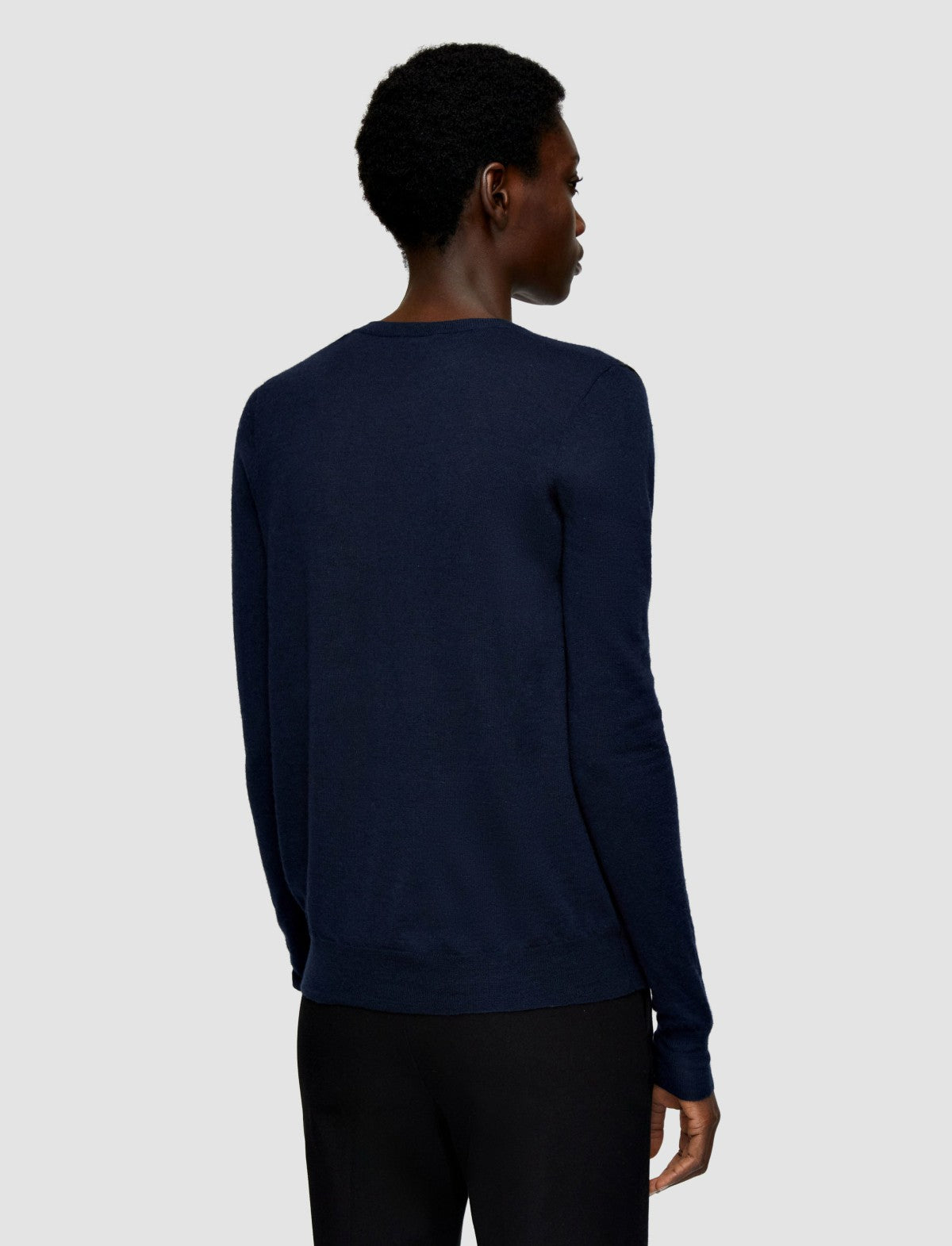 JOSEPH Fashion Women Cashair V Neck Jumper Navy