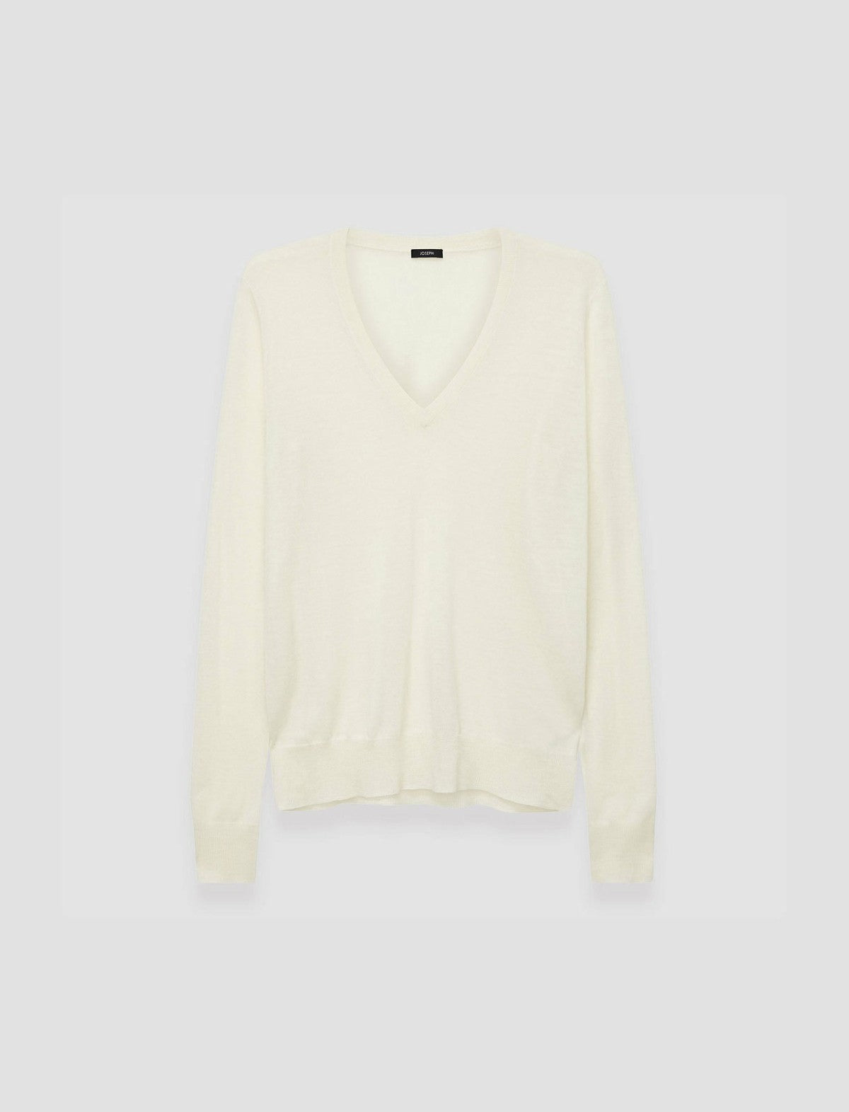 JOSEPH Fashion Women Cashair V Neck Jumper Ivory