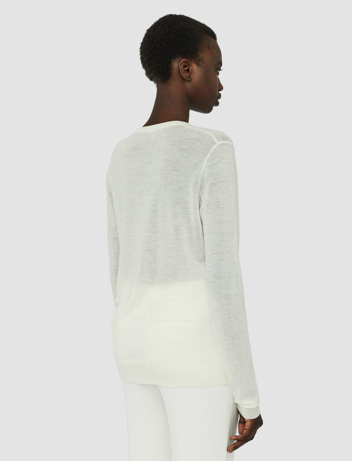 JOSEPH Fashion Women Cashair V Neck Jumper Ivory
