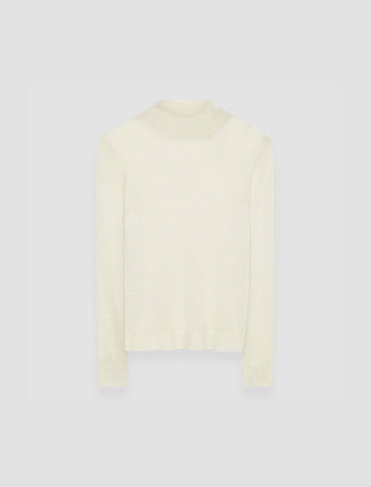 JOSEPH Fashion Women Cashair High Neck Jumper Ivory