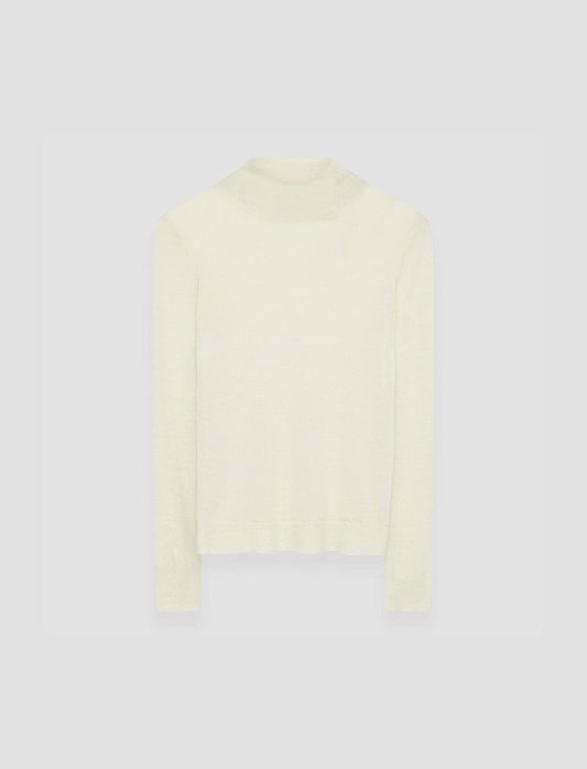 JOSEPH Fashion Women Cashair High Neck Jumper Ivory