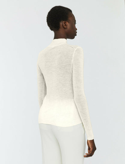 JOSEPH Fashion Women Cashair High Neck Jumper Ivory