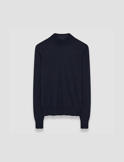 JOSEPH Fashion Women Cashair High Neck Jumper Navy