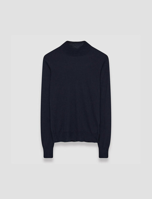 JOSEPH Fashion Women Cashair High Neck Jumper Navy