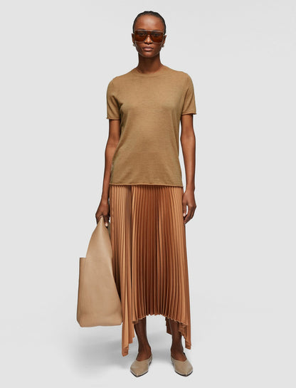 JOSEPH Fashion Women Cashair Top Camel