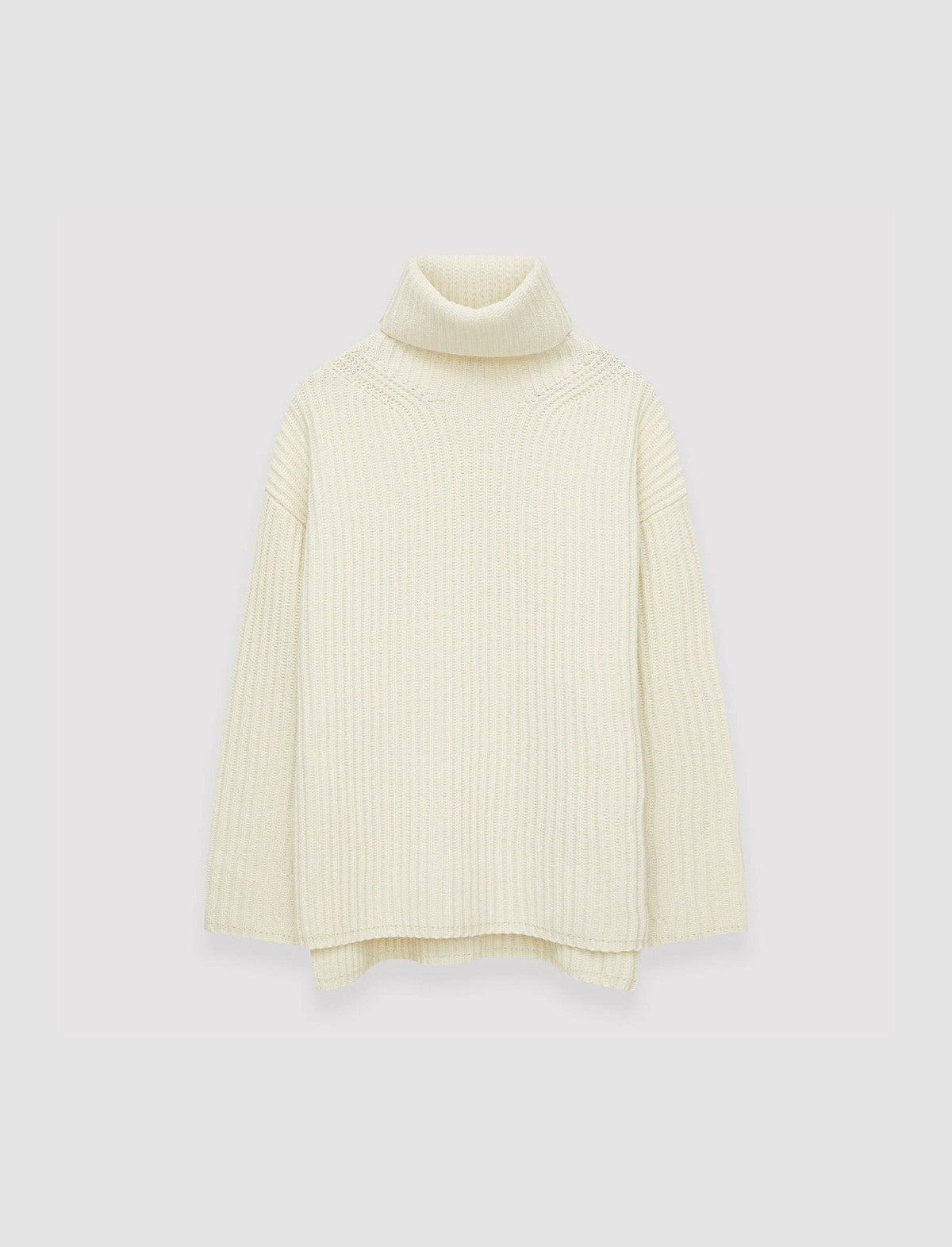 JOSEPH Fashion Women Cardigan Stitch High Neck Jumper Ivory