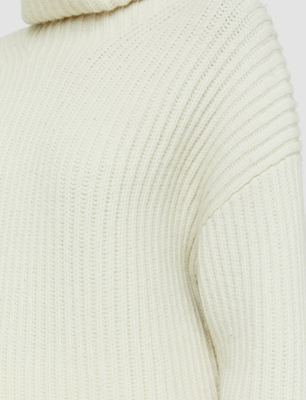 JOSEPH Fashion Women Cardigan Stitch High Neck Jumper Ivory