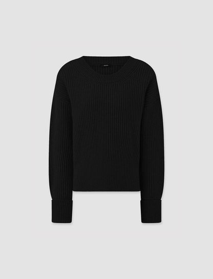 JOSEPH Fashion Women Cardigan Stitch Jumper Black