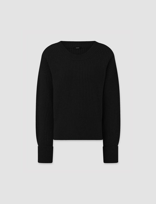 JOSEPH Fashion Women Cardigan Stitch Jumper Black