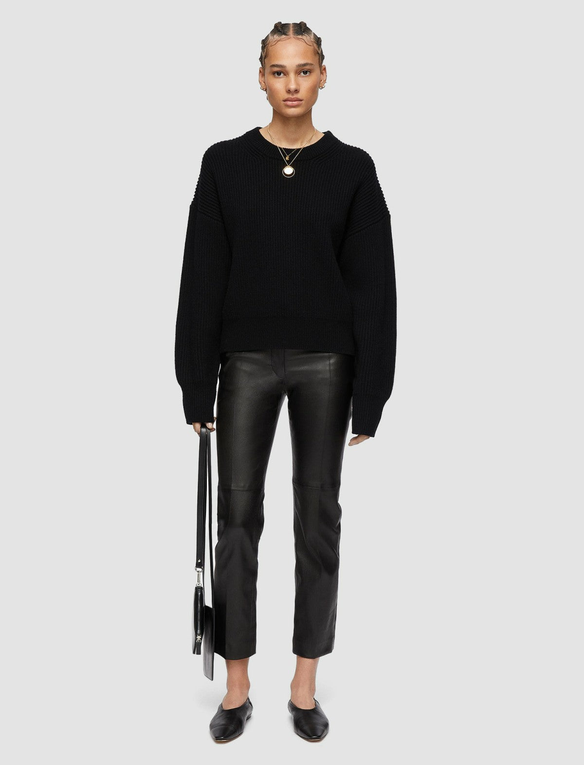 JOSEPH Fashion Women Cardigan Stitch Jumper Black