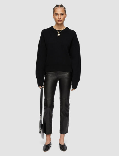 JOSEPH Fashion Women Cardigan Stitch Jumper Black