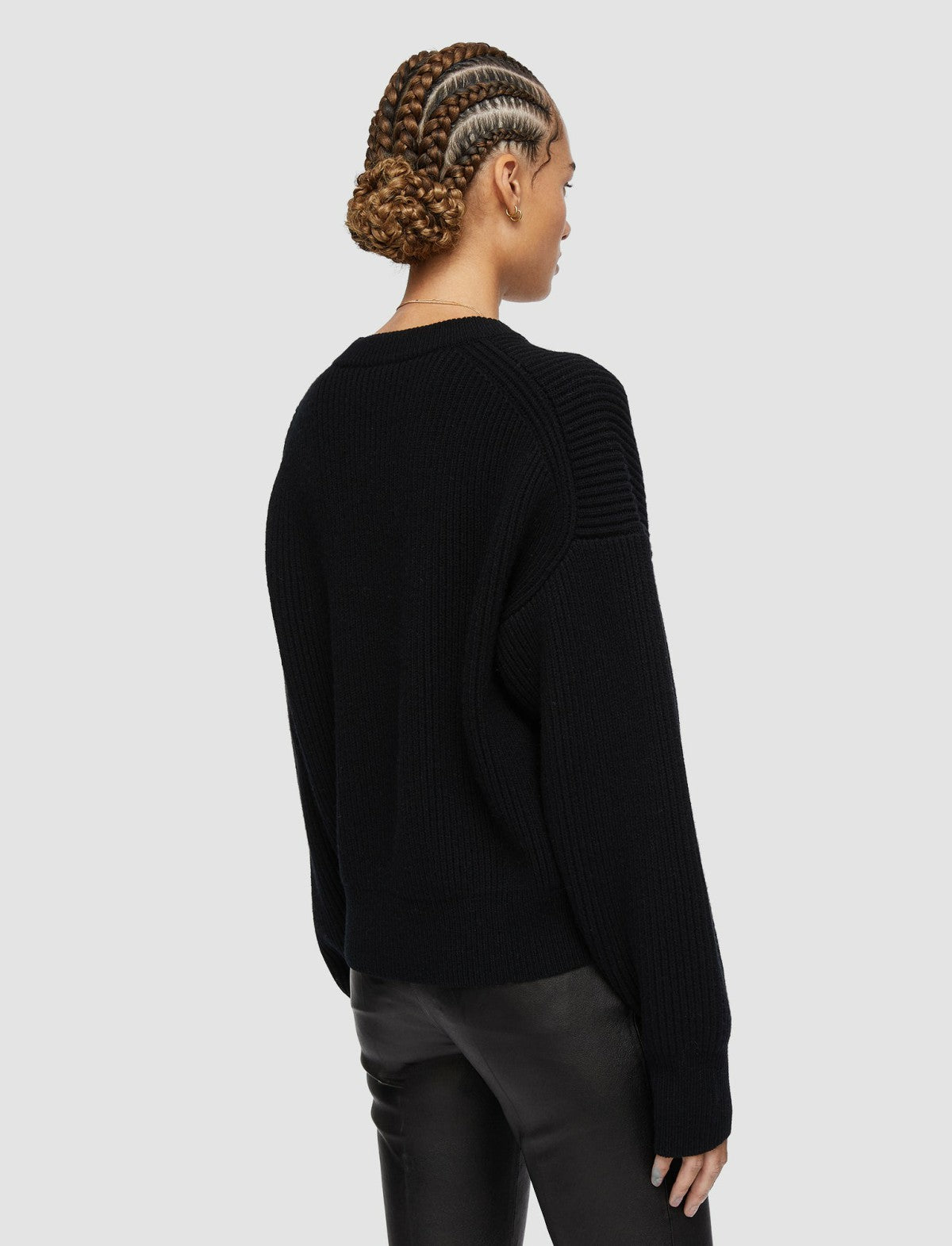 JOSEPH Fashion Women Cardigan Stitch Jumper Black