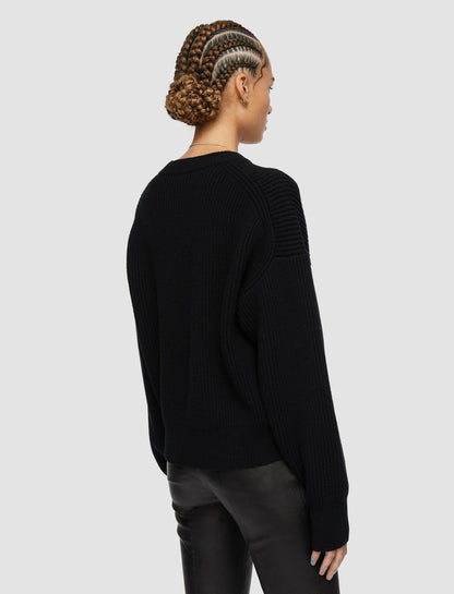 JOSEPH Fashion Women Cardigan Stitch Jumper Black