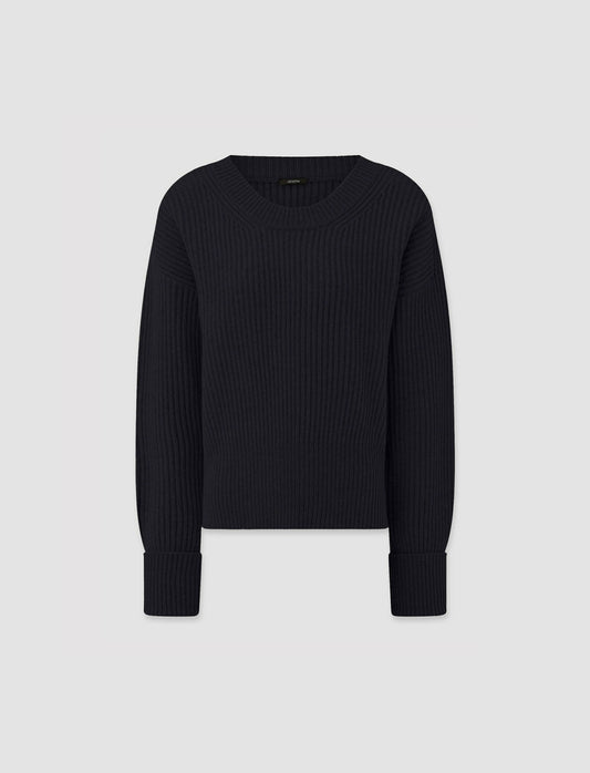 JOSEPH Fashion Women Cardigan Stitch Jumper Navy