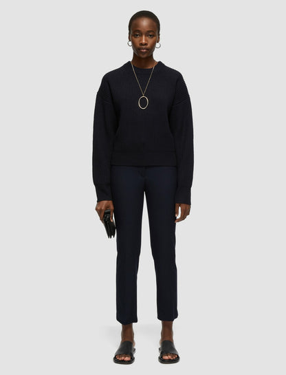 JOSEPH Fashion Women Cardigan Stitch Jumper Navy