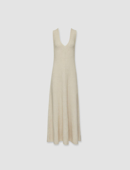 JOSEPH Fashion Women Luxe Cardigan Stitch Dress Chai