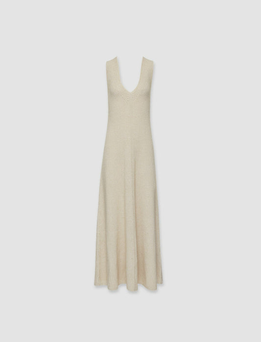JOSEPH Fashion Women Luxe Cardigan Stitch Dress Chai