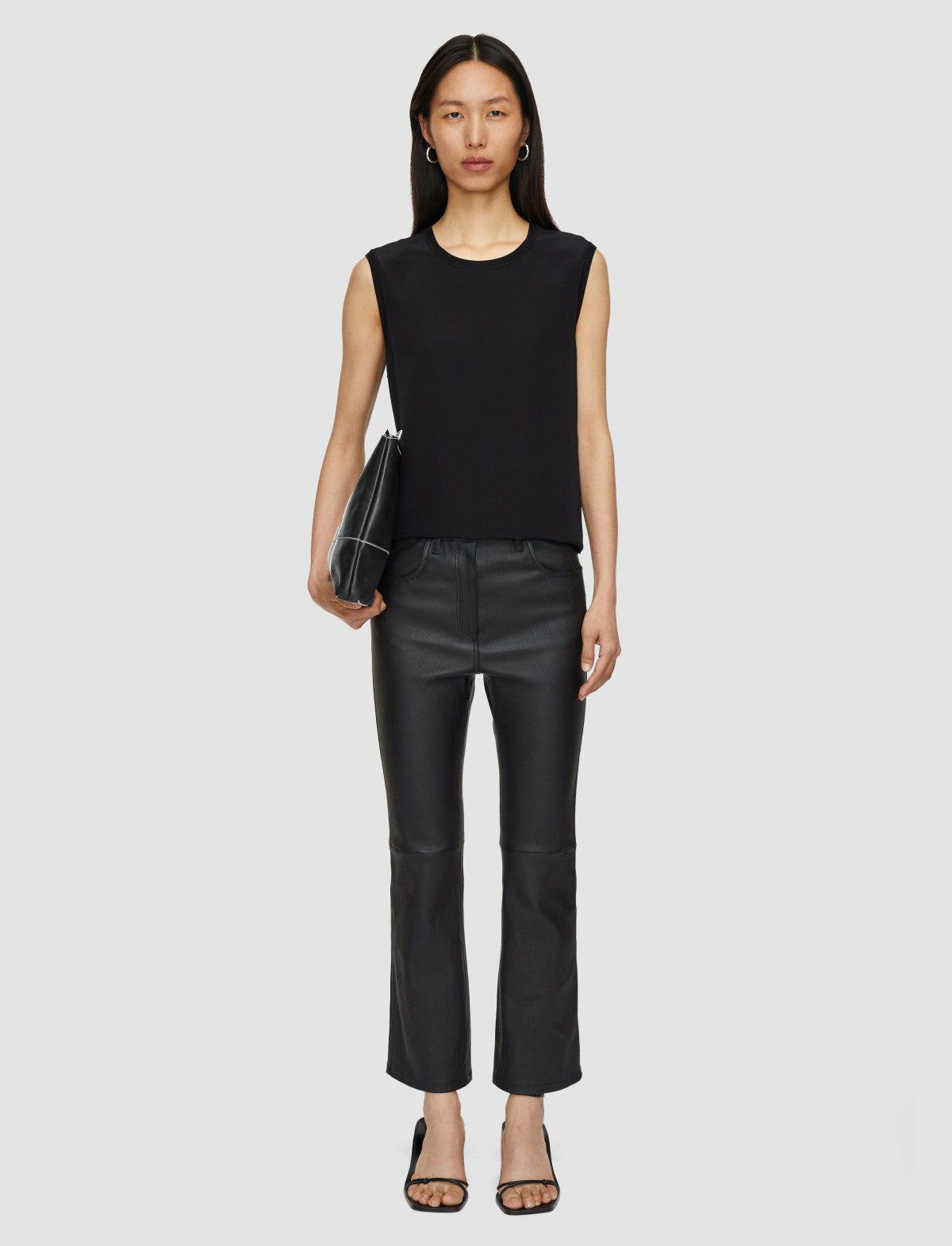 JOSEPH Fashion Women Silk Crepe de Soie Bley Blouse Black