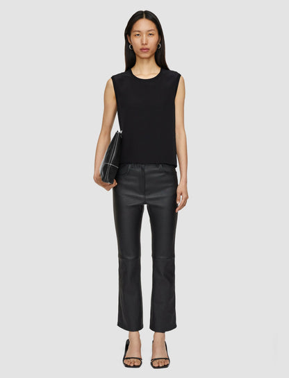 JOSEPH Fashion Women Silk Crepe de Soie Bley Blouse Black