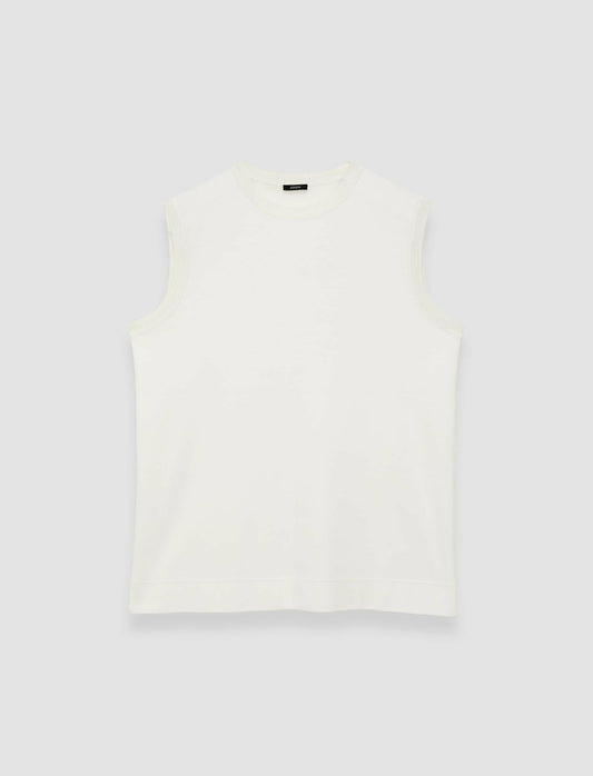 JOSEPH Fashion Women Silk Crepe de Soie Bley Blouse Ivory