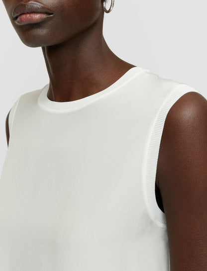 JOSEPH Fashion Women Silk Crepe de Soie Bley Blouse Ivory