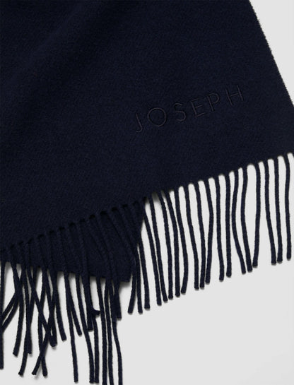 JOSEPH Fashion Women Wool Cashmere Blend Alice Scarf Navy