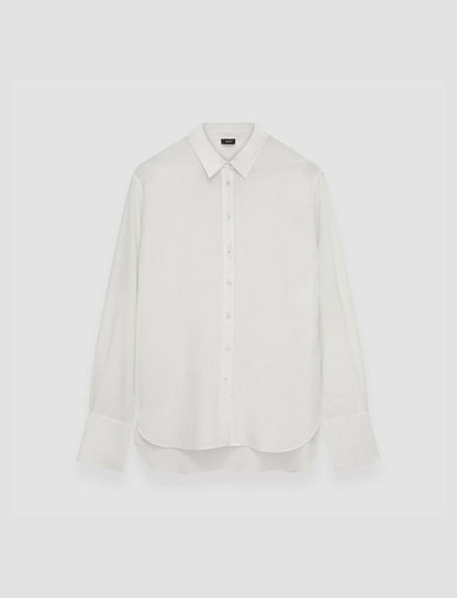 JOSEPH Fashion Women Joe Silk Crepe de Chine Blouse Ivory