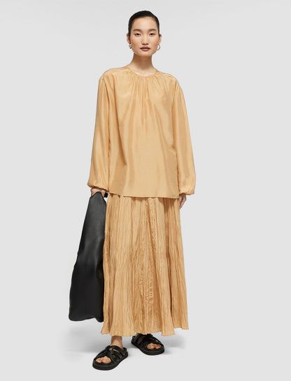 JOSEPH Fashion Women Habotai Belina Top Fawn