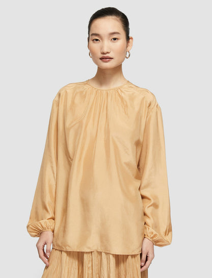JOSEPH Fashion Women Habotai Belina Top Fawn