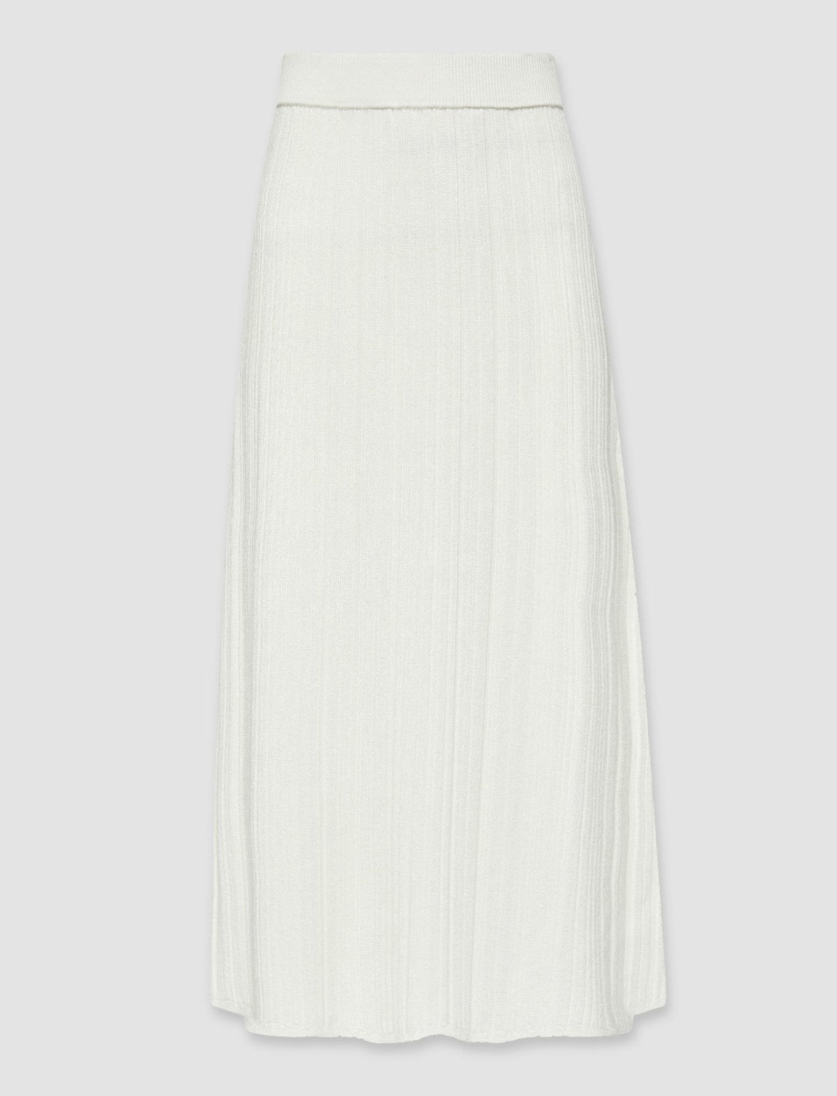 JOSEPH Fashion Women Satiny Rib Skirt Ivory
