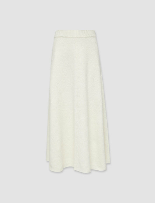 JOSEPH Fashion Women Linen Cardigan Stitch Skirt Ivory