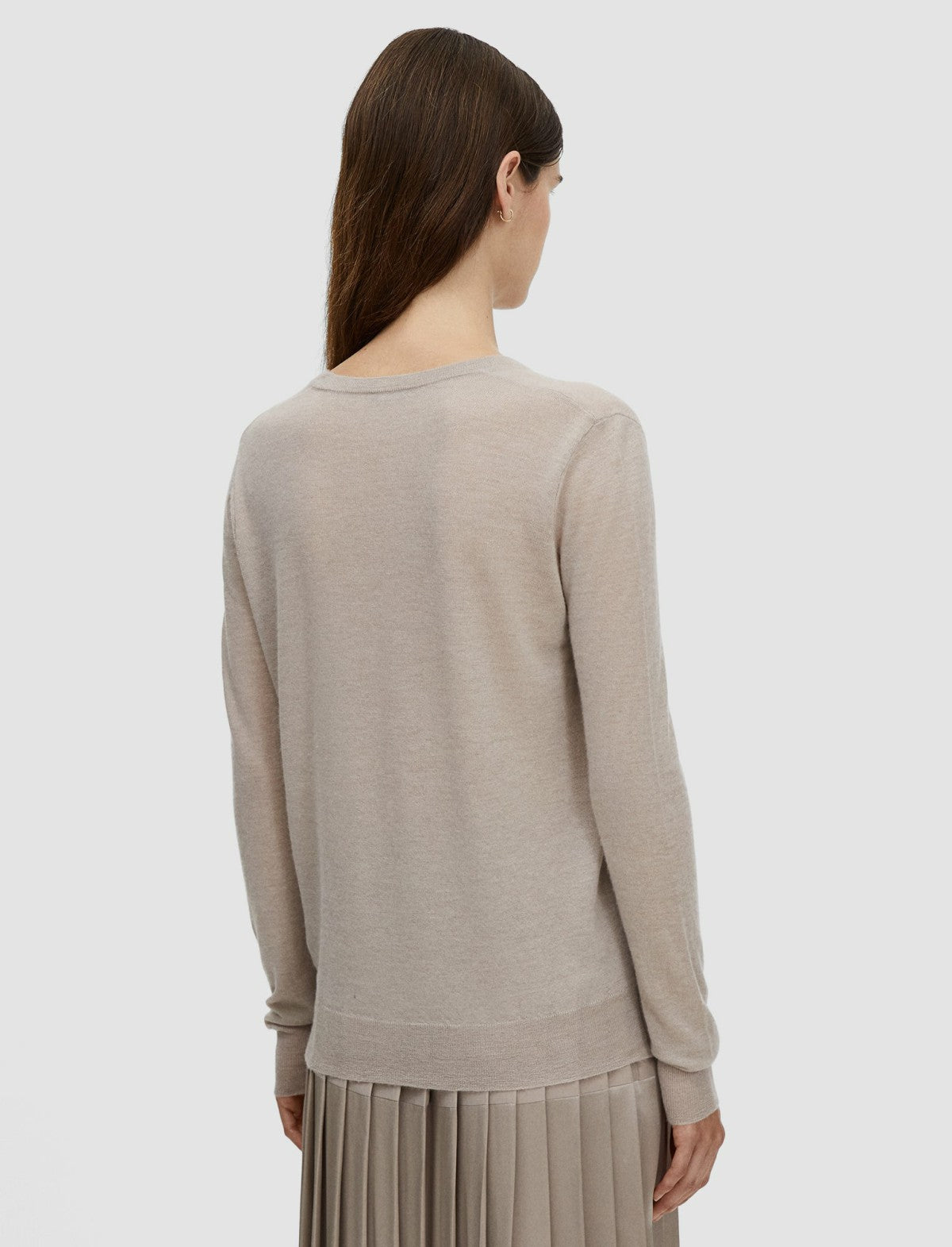 JOSEPH Fashion Women Cashair V Neck Jumper Cobble Stone